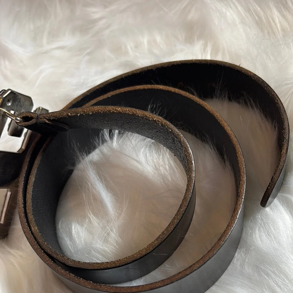 Dolce and Gabbana Black Leather Belt